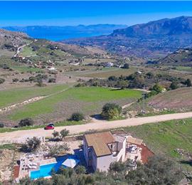 3 bedroom villa with pool, near Scopello, sleeps 6